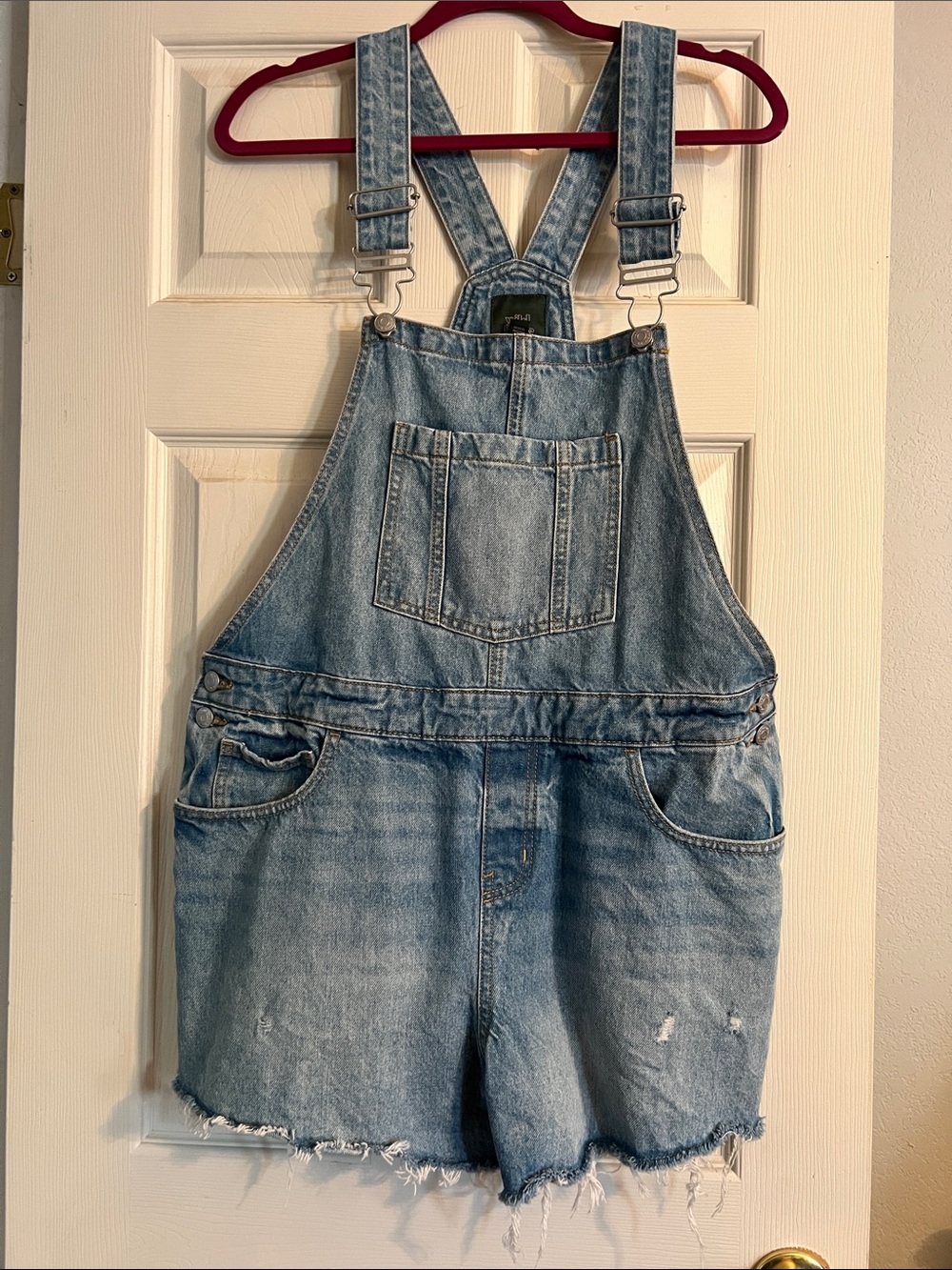 wild fable Light Wash Denim Overall Shorts